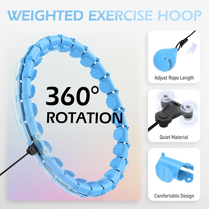 Weighted Hula Circle with 24 Links for Adults