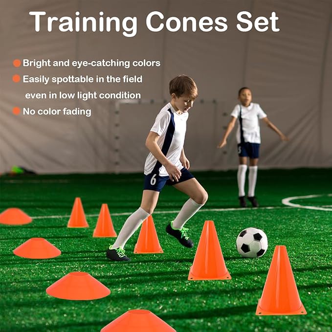 Soccer Cones Set 84/42Pcs 7"/9" 7"/9" Cones