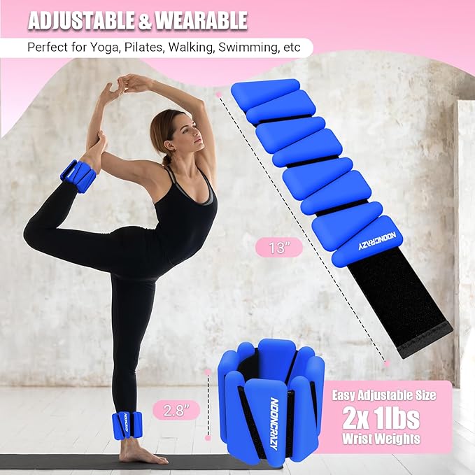 Wrist Ankle Weights Bangles 2lb for Women 2)