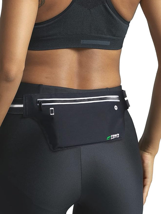 UltraSlim Fanny Waist Pack – Water Resistant Bag 24 to 43inch Waists, 6.7inch –