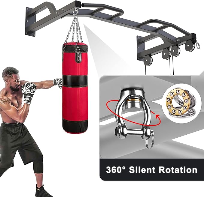 Kipika 48" Wall Mounted Multifunction Cable Pulley System Gym 48" Wall