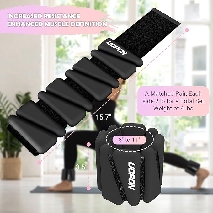 Wrist Ankle Weights for Women Set of 2 2 lbs/4 lbs/4 lbs