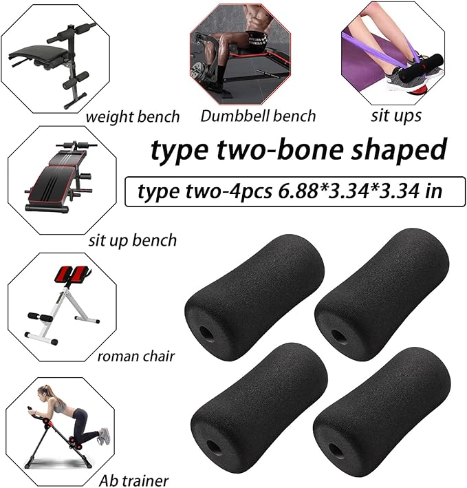 Foot Foam Pads Rollers Replacement Set for Home