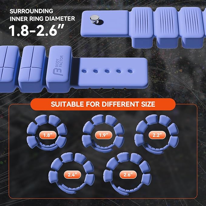 Ankle Weights, Wearable Silicone Wrist Weights, Adjustable Size 2 (1 (1 lb