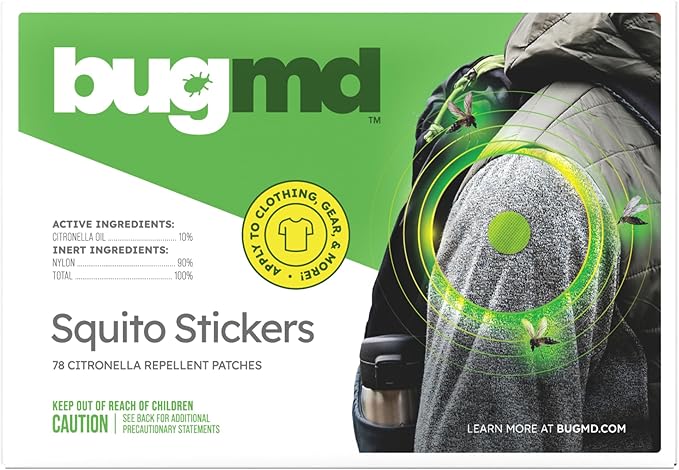 BugMD Squito Stickers Mosquito Repellent Patch Stickers (234 Stickers),