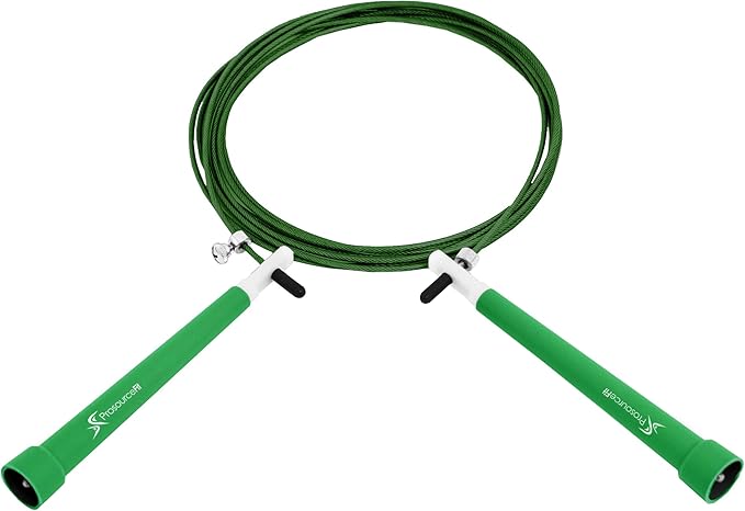 ProsourceFit Speed Jump Rope 10’ Adjustable Length, Super Fast Turning for Cardio, Boxing