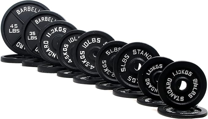 Signature Fitness Olympic Cast Iron Plate for Strength