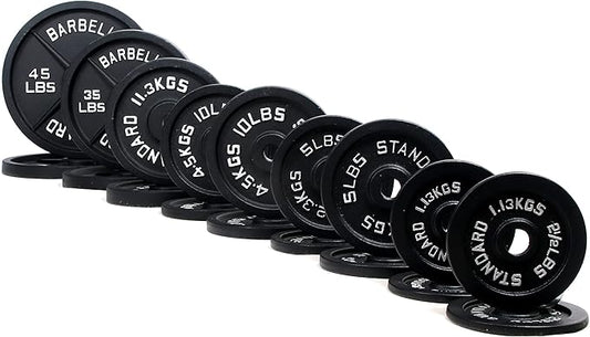 Signature Fitness Olympic Cast Iron Plate for Strength