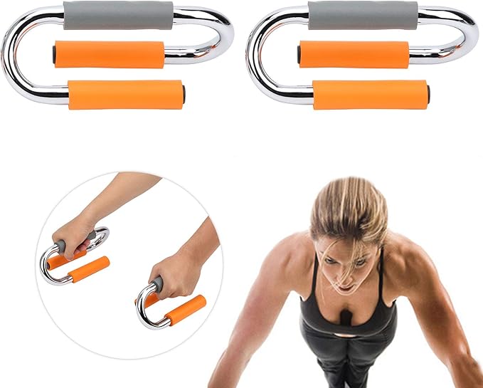 Push Up Bar Bracket, Stable and Strong S Shape Push Up Bar Bracket Suitable for Doing Push Ups At Home, Gym, Office, and Travel