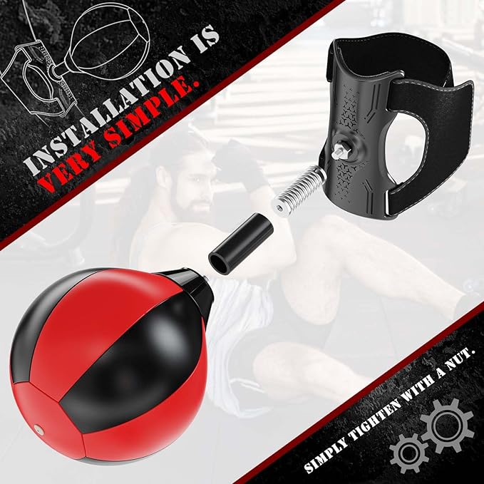 Sit Up Boxing Balls, Speed Punching Bag, Solid Ab and Arm Workout Equipment for Your Home, More Exercise Fun Than an Ab Machine or Ab Roller, Get Abdominal Gym Equipment Right in Your Home (2 Pack)