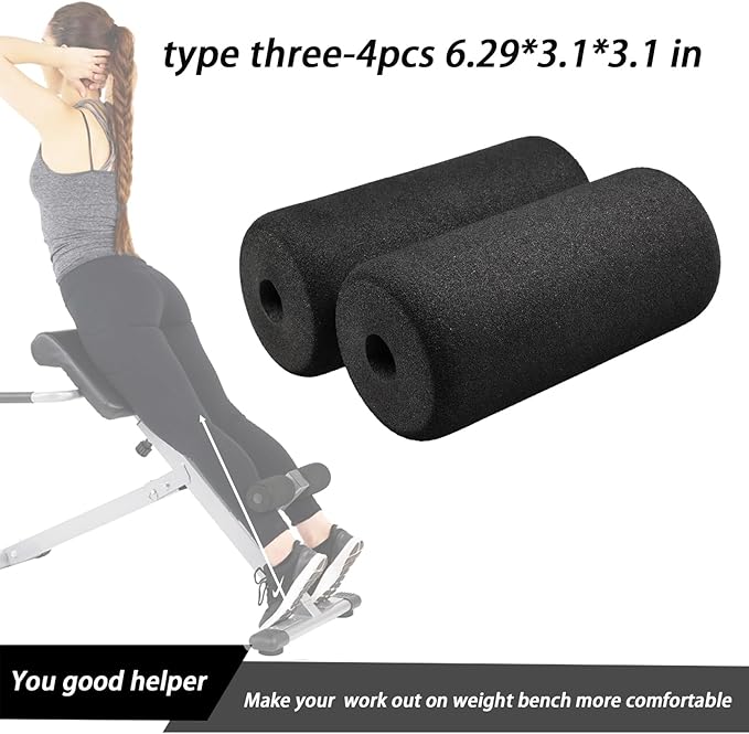 Foot Foam Roller Pad(6.29 * 3.1 * 3.1 in), Inversion Table Parts, Marcy Replacement Parts, Total Home Gym Accesories Equipment Attachments