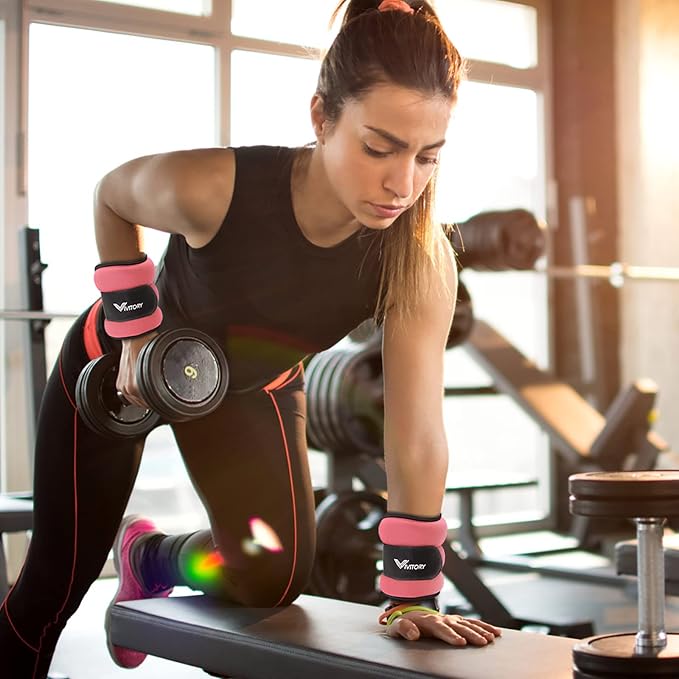 Vivitory Ankle Weights for Women & Men 2.2 to 6.6 Lbs