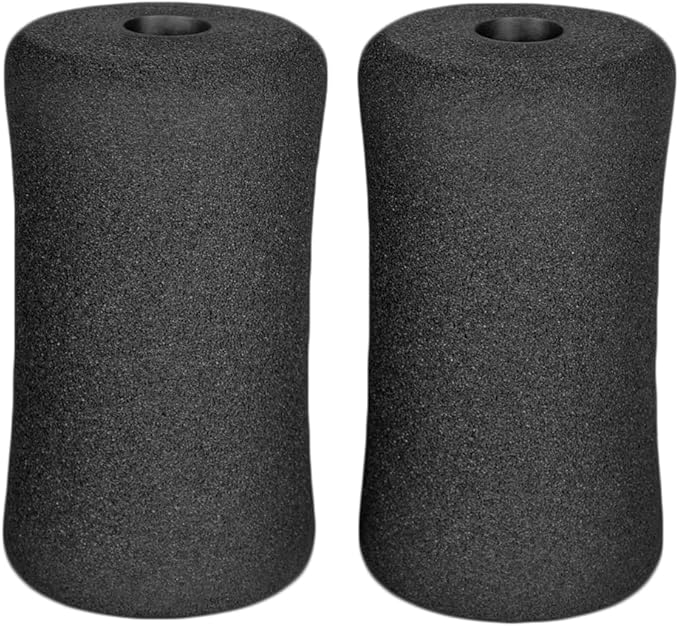Sponge Foam Foot Pad Roller Pair, Used for Replacing Gym Exercise Equipment, Suitable for 1-inch Rod (Foam 5.71" X 2.95" Od X 0.87" Id)