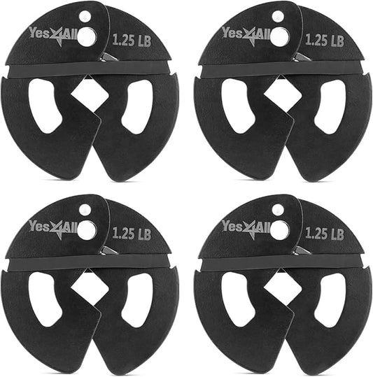 Yes4All Fractional Weight Plates Set of 6 1.25LB 2.5LB 2.5LB 5LB 5LB Pair