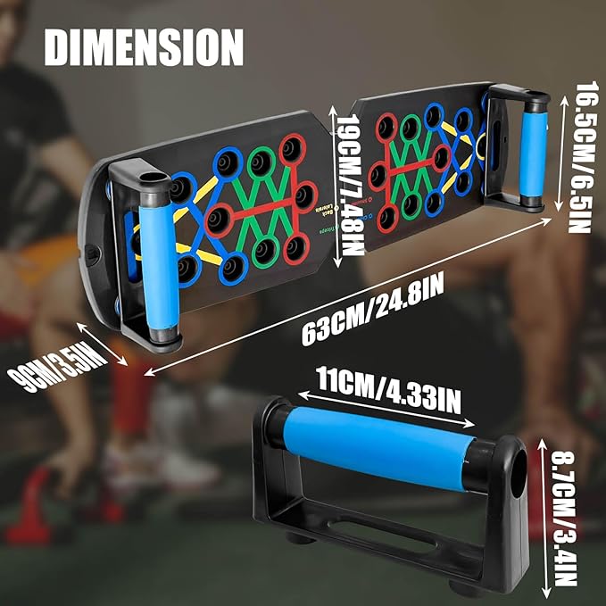 Sutekus Push Up Board for Men & Women Multi-function Detachable Push Up Bar for Strength Training Portable Home Gym Workout Equipment
