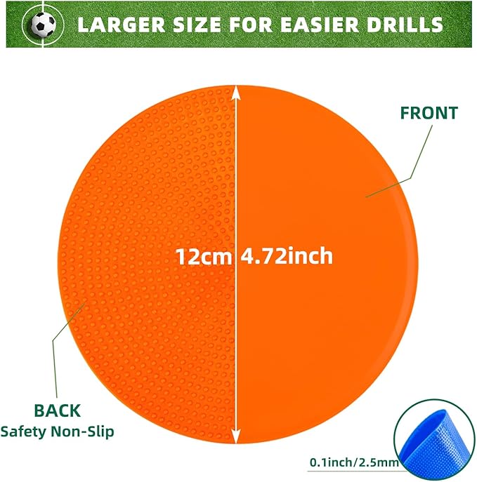 Spot Markers 4.72inch & 10inch Non Slip Rubber