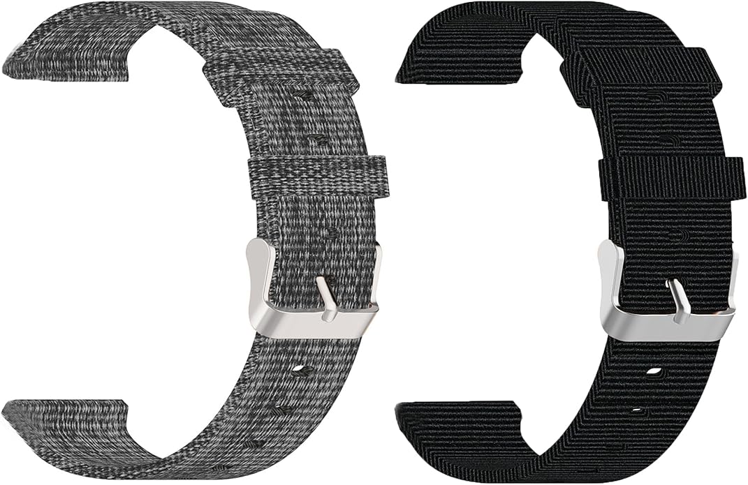 Compatible with Sanorum Smart Watches Band, 20mm, 22mm Breathable Nylon Woven Fabric Replacement Strap Compatible for HaSaKei G53, Sanorum G53, G56 Smart Watches