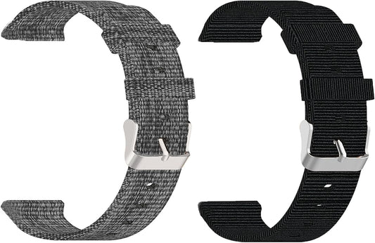 Compatible with Sanorum Smart Watches Band, 20mm, 22mm Breathable Nylon Woven Fabric Replacement Strap Compatible for HaSaKei G53, Sanorum G53, G56 Smart Watches
