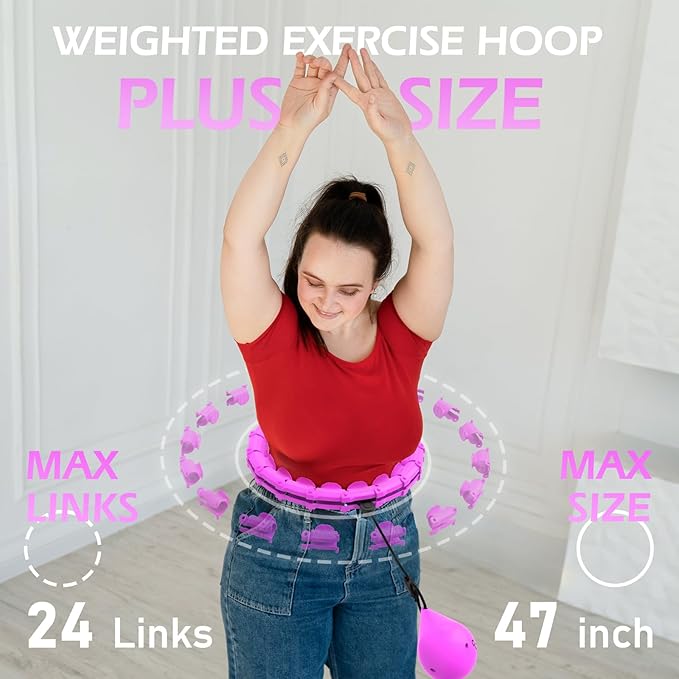 Weighted Hula Circle with 24 Links for Adults