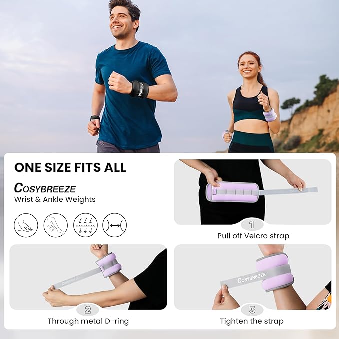 Ankle Weights for Women Men 1 2 3 4 6 6 8 8 10 10 LBS
