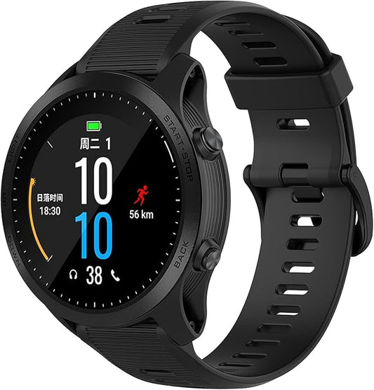Band for Garmin Forerunner 945, Soft Silicone Replacement Watch Band Strap for Garmin Forerunner 935 Smart Watch (No Tracker)