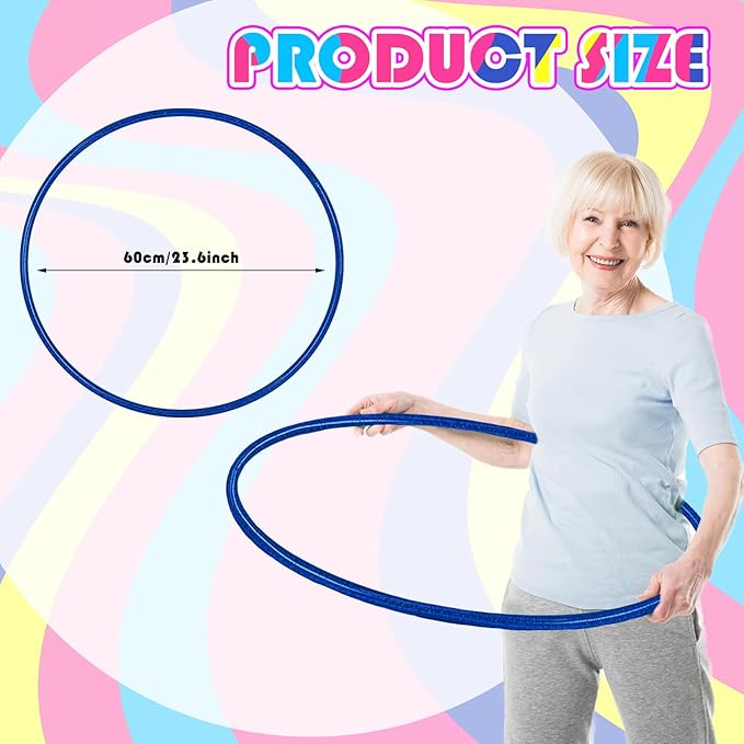 Syhood Glitter Plastic Exercise Hoop Fitness Circles Fitness
