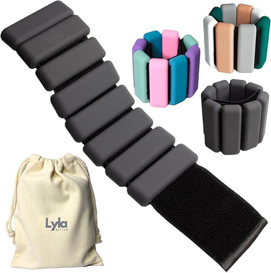 Silicone Ankle Weights for Women & Men 2 lbs (1lb each)