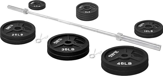 Signature Fitness Olympic 2-Inch Cast Iron Plate Weight