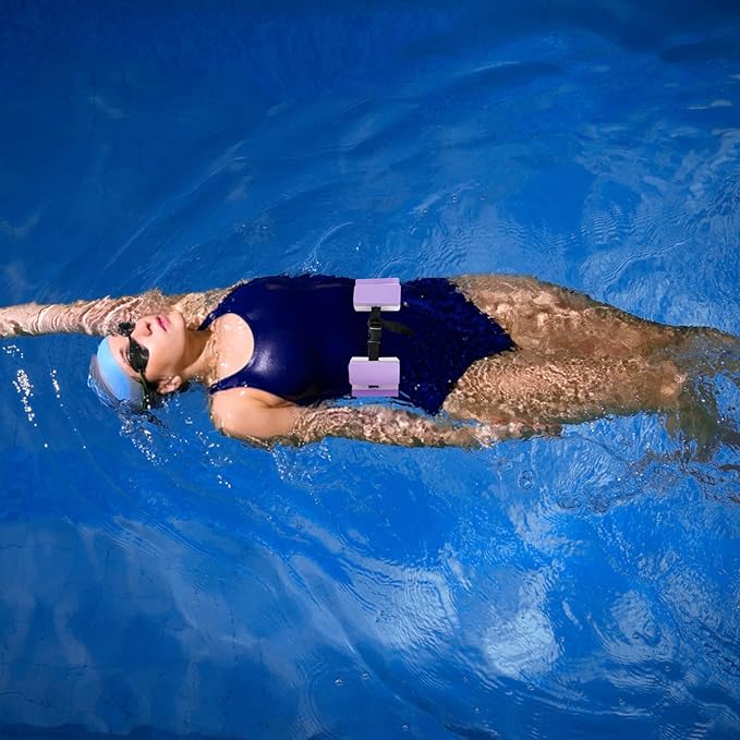 NEAGLORY 5-Piece Aquatic Exercise Set - Pool Fitness Equipment with Foam Water Dumbbell, Swim Kickboard, Pull Buoy, Aquatic Swim Belt