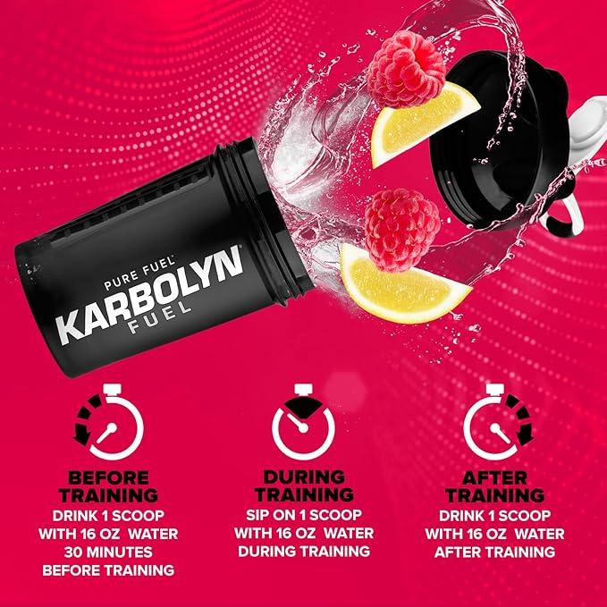 EFX Sports Karbolyn Fuel | Fast-Absorbing Carbohydrate Powder | Carb Load, Sustained Energy, Quick Recovery | Stimulant Free | 35 Servings (Raspberry Lemonade)