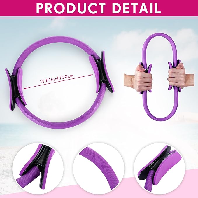 Syhood Pilates Ring 11.81 Inch Pilates Circle Yoga