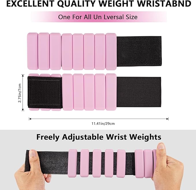 Wrist Ankle weights Set of 2 2lb Silicone