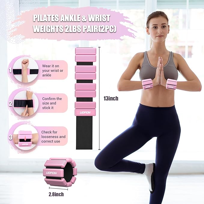 Wrist Weights for Women Set of 2 1 lbs