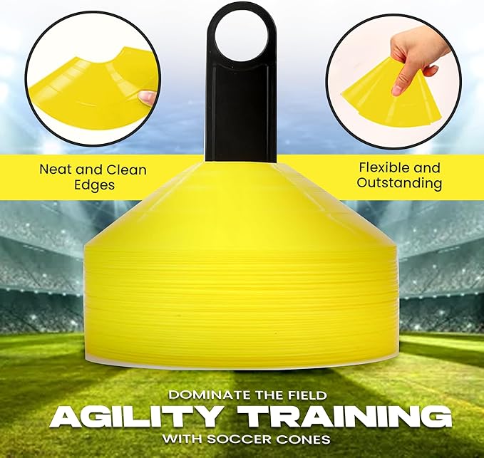 Soccer Disc Cones – Set of 50 Agility