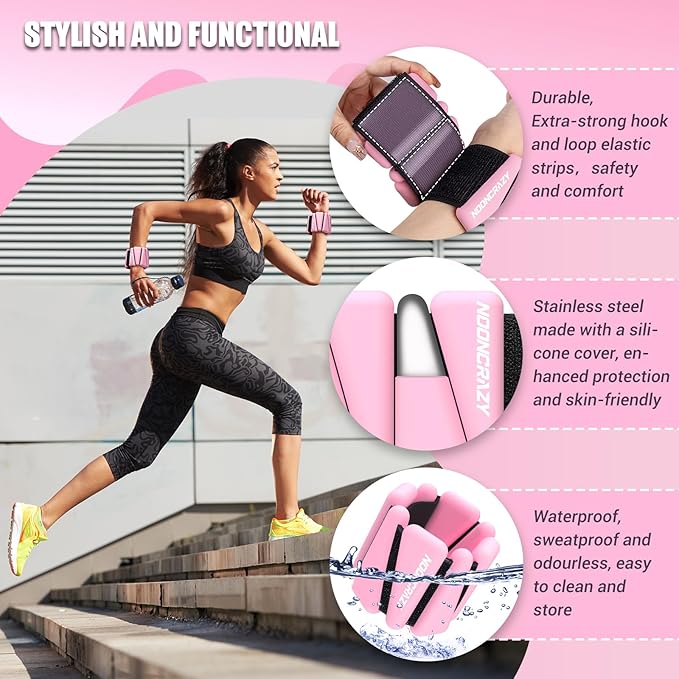 Wrist Ankle Weights Bangles 2lb for Women 2)