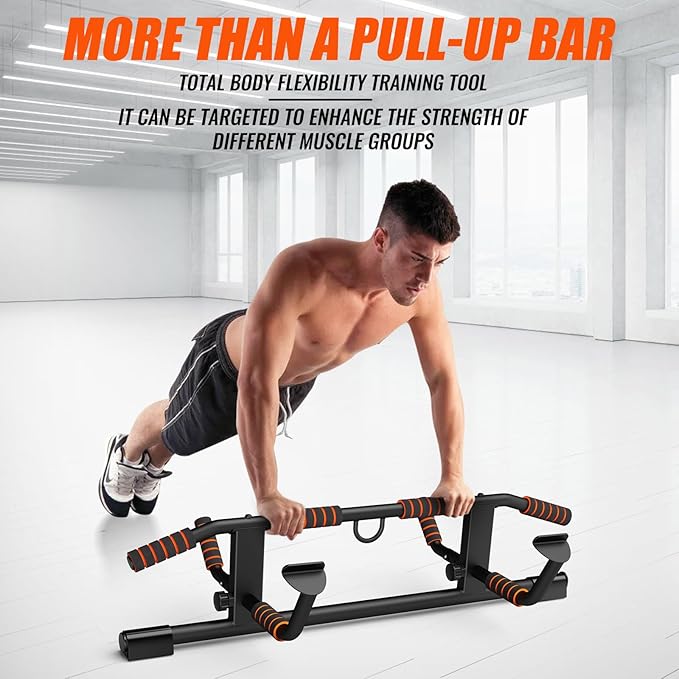 AmazeFan Pull Up Bar Doorway with Ergonomic Grip 2024 Upgrade