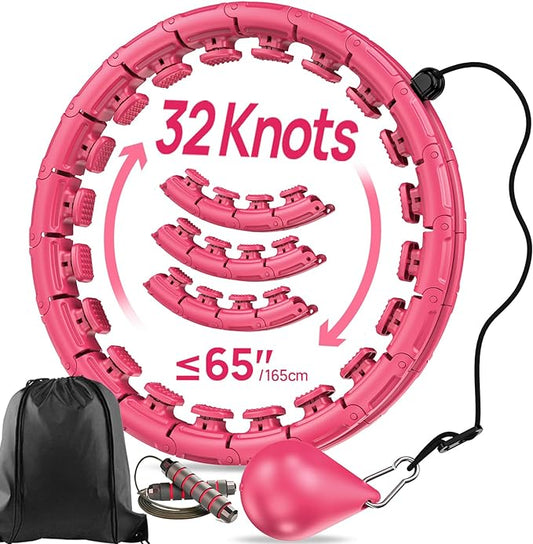 Weighted Exercise Hoop Plus Size 32 Detachable 2 in 1 Abdomen