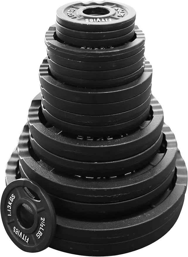 Signature Fitness Olympic Cast Iron Plate for Strength