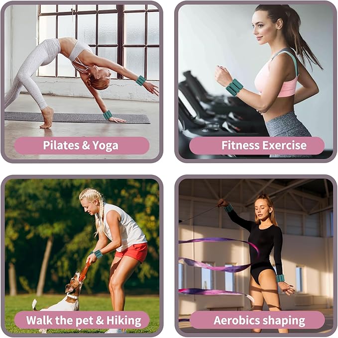 Ankle Weights for Women Set of 2 (1Lb Each)