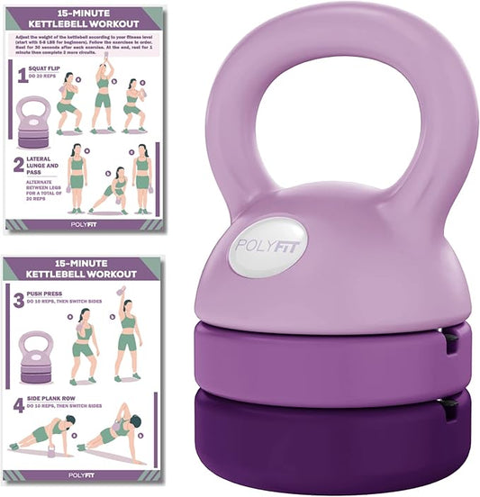 Adjustable Kettlebell - Kettlebell Weights Set for Home Gym