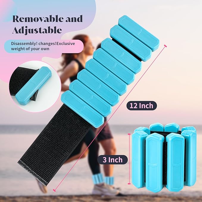 Wrist & Ankle Weights for Women Men 2 (1Lb (1Lb Each)