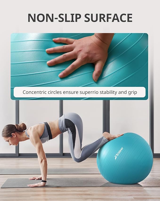 Trideer Yoga Ball Exercise Ball for Working Out 5 Sizes