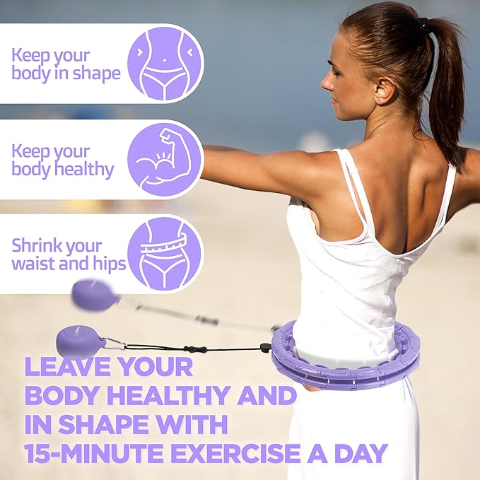 Smart Weighted Fit Hoop for Adults Weight Loss 25–45 Inches