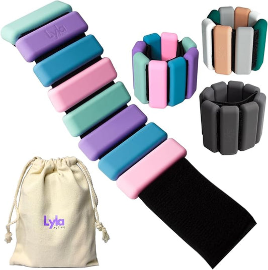 Silicone Ankle Weights for Women & Men 2 lbs (1lb each)