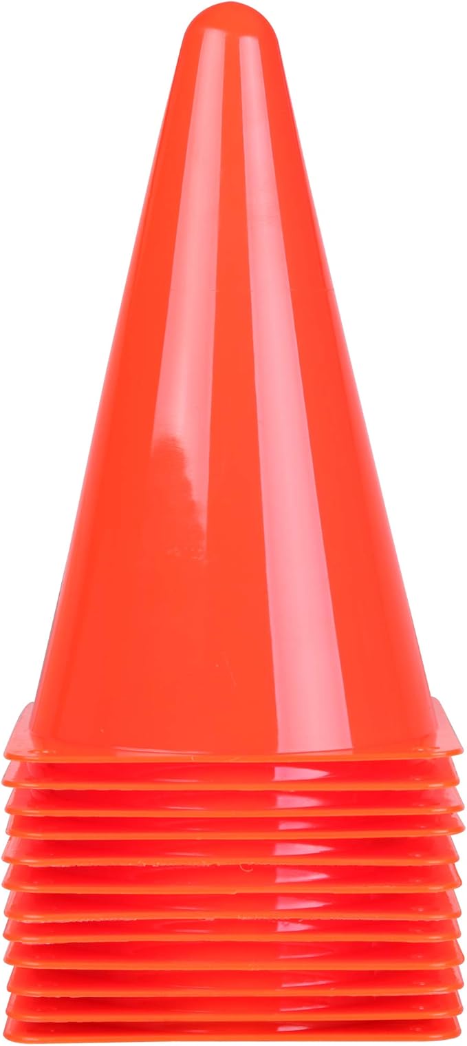 CARTMAN Plastic Training Cones (Set of 12/24 Pack 9" or 12/24 Pack 7" or 12/24 Pack