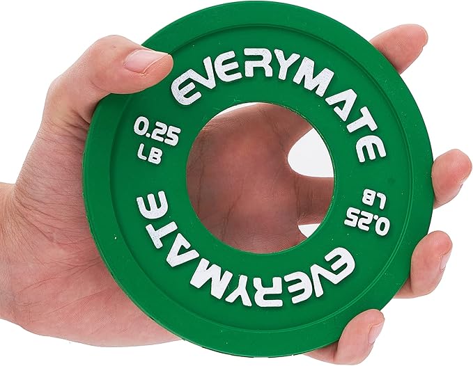 Rubber Fractional Weight Plates Set of 8 Micro 0.25LB 0.5LB 0.5LB 0.75LB 0.75LB 1 1 LB
