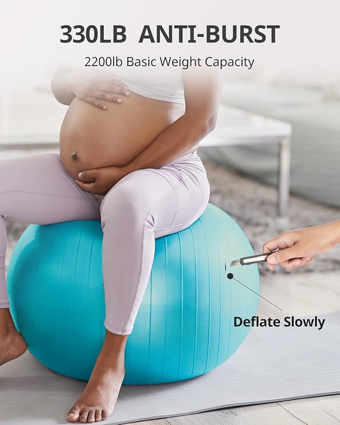Trideer Yoga Ball Exercise Ball for Working Out 5 Sizes
