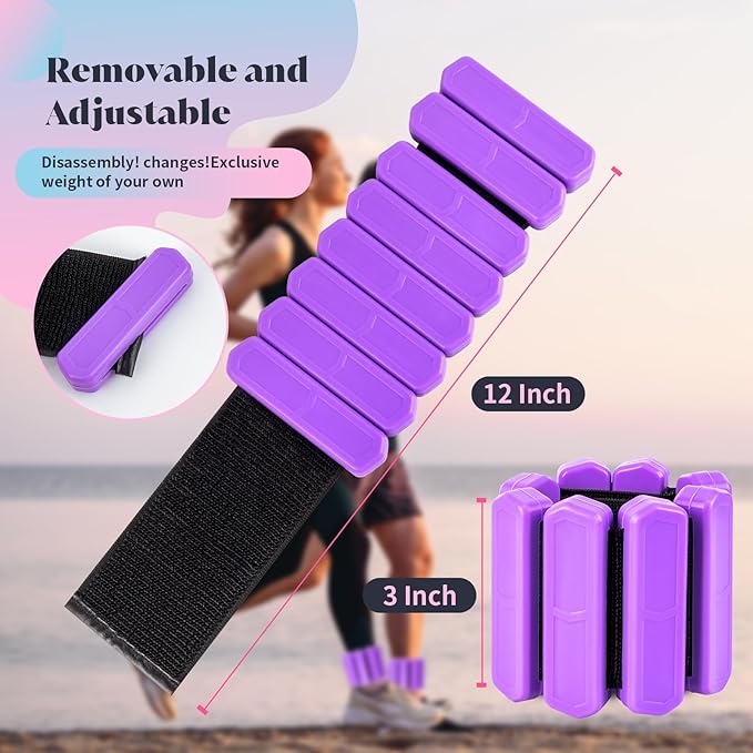 Wrist & Ankle Weights for Women Men 2 (1Lb (1Lb Each)