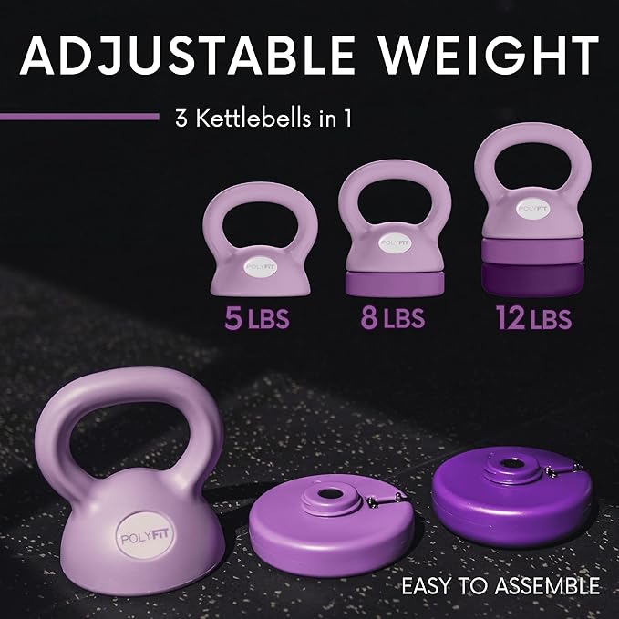Adjustable Kettlebell - Kettlebell Weights Set for Home Gym