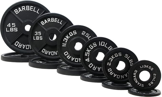 Signature Fitness Olympic 2-Inch Cast Iron Plate Weight